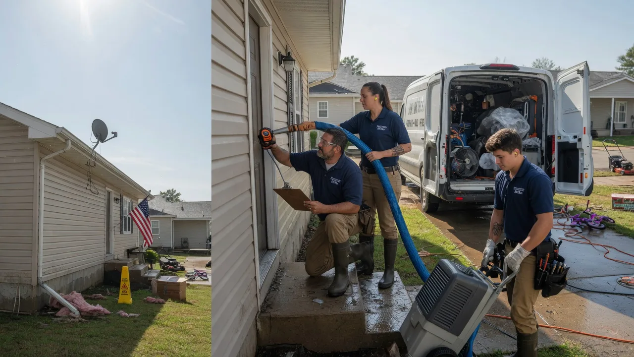 Ceiling Water Damage Restoration in Flatwoods, LA near me